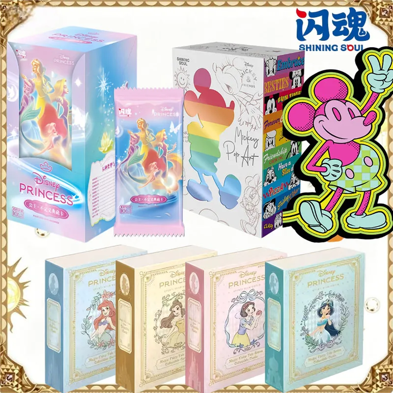 

Original Disney Princess Collectible Cards Magical Story Anime Rare Cards Ariel Snow White Lovely Girls Birthday Gift