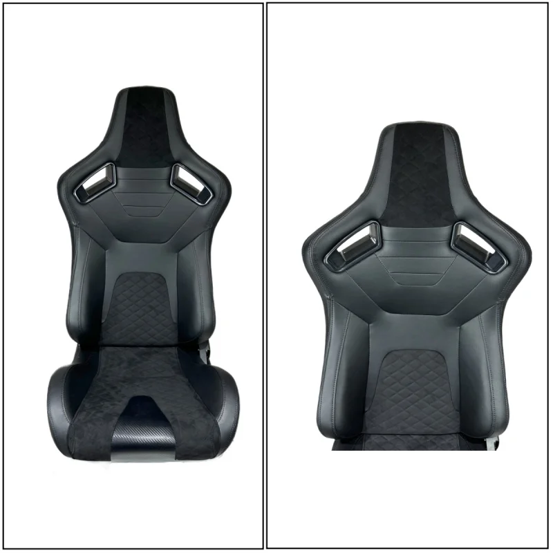 Suitable for New Patchwork Fabric Diamond Grid Universal Adjustable Modified Car Seats Sim Racing Seat - view 2
