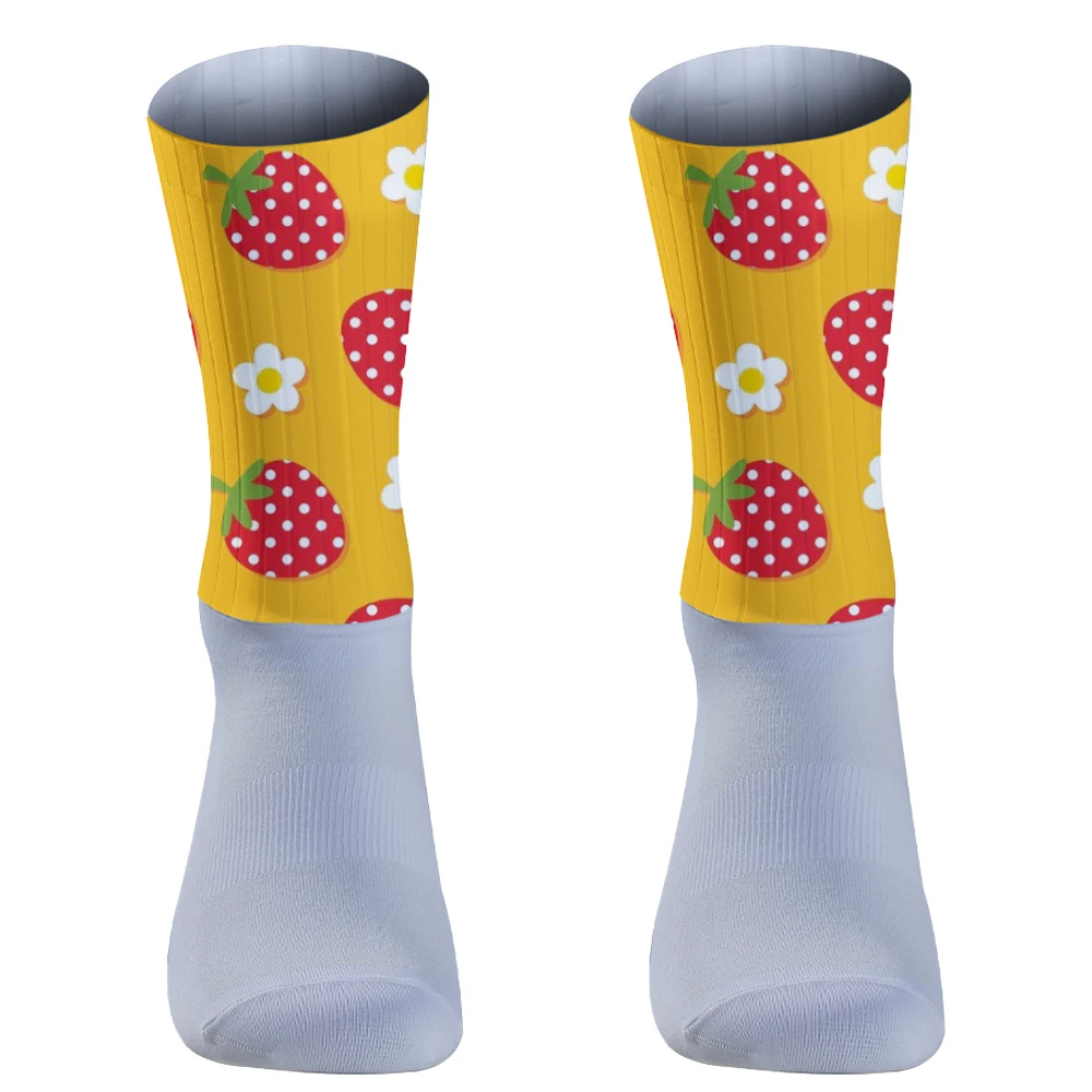 New Cycling socks  men and women, animal fruits, geometric skateboard shapes, Christmas socks, funny medium socks