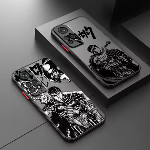 Anime Berserk Luxury Cool Art Frosted Translucent For Redmi 8 8A 9A 9C 9AT 9 9T 10X 10A 10C 10 11A 12C 12 13C 5G Funda