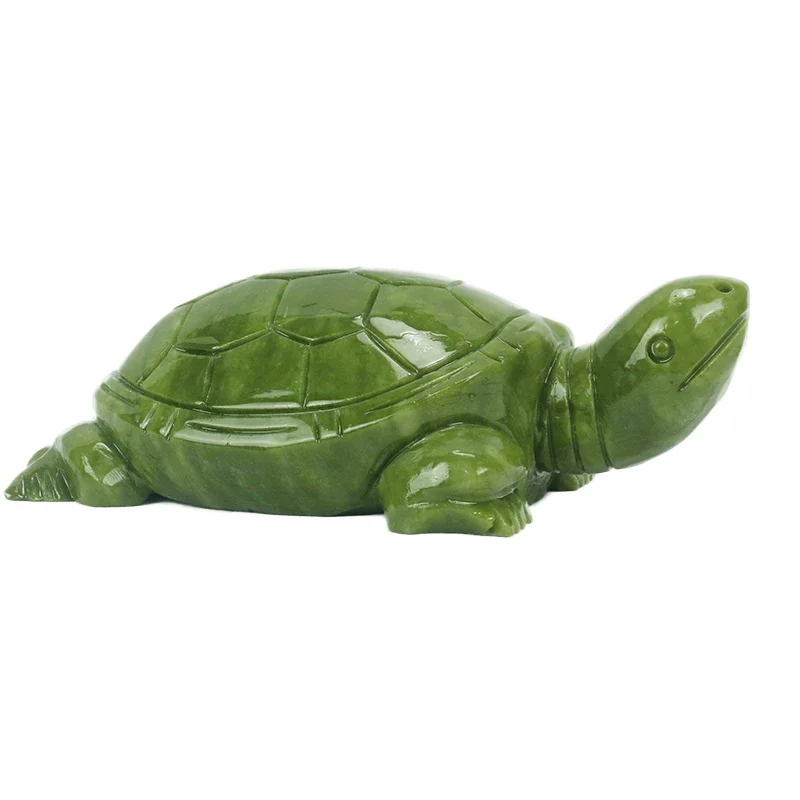 Natural Jade/turtle Sculpture/home Decoration/feng Shui Ornaments/fish Tank Foyer Feng Shui Good Objects Home Accessories