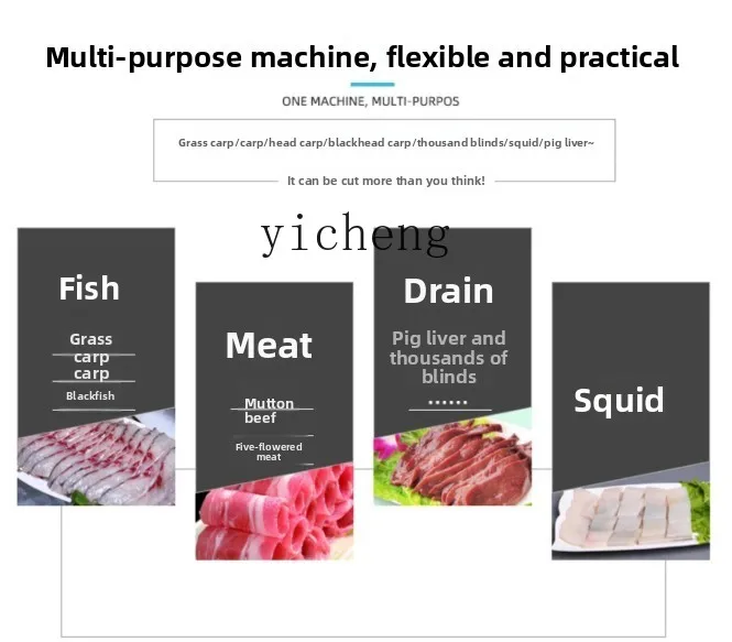 ZZ 자동 사선 생선 필렛 절단기 다기능 상업용 배추김 생선 삶기