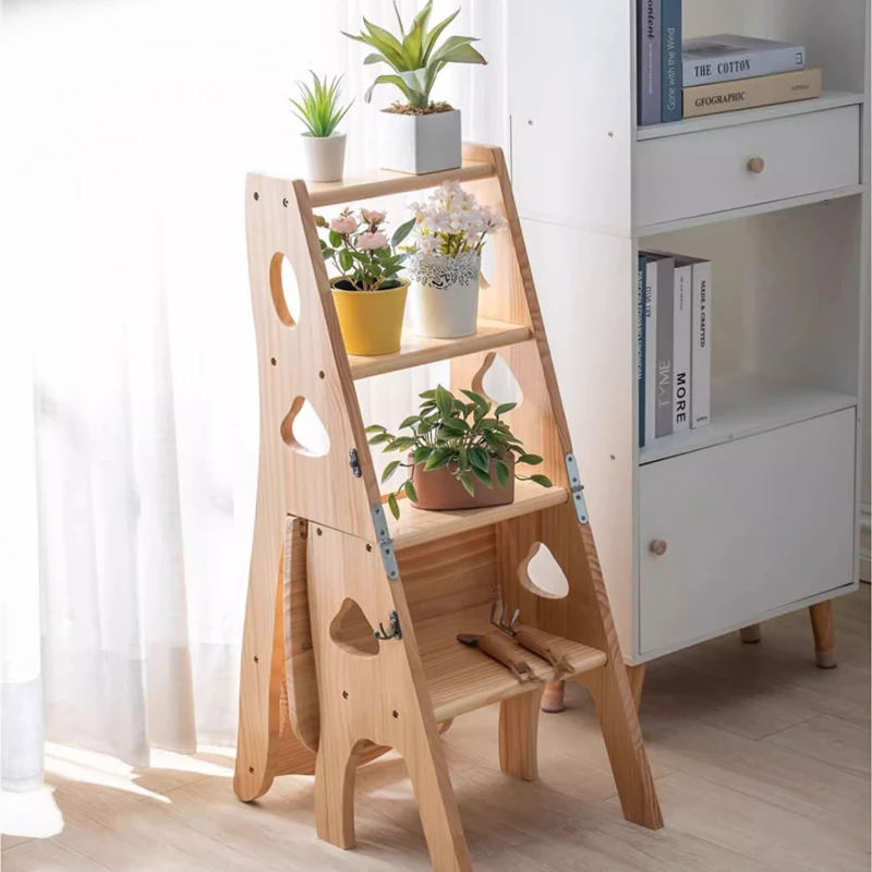 Foldable Household High Wooden Ladder Arrow Articulated Portable Multi Use Escalera Hogar Plegable De Acero Portatil Kitchen