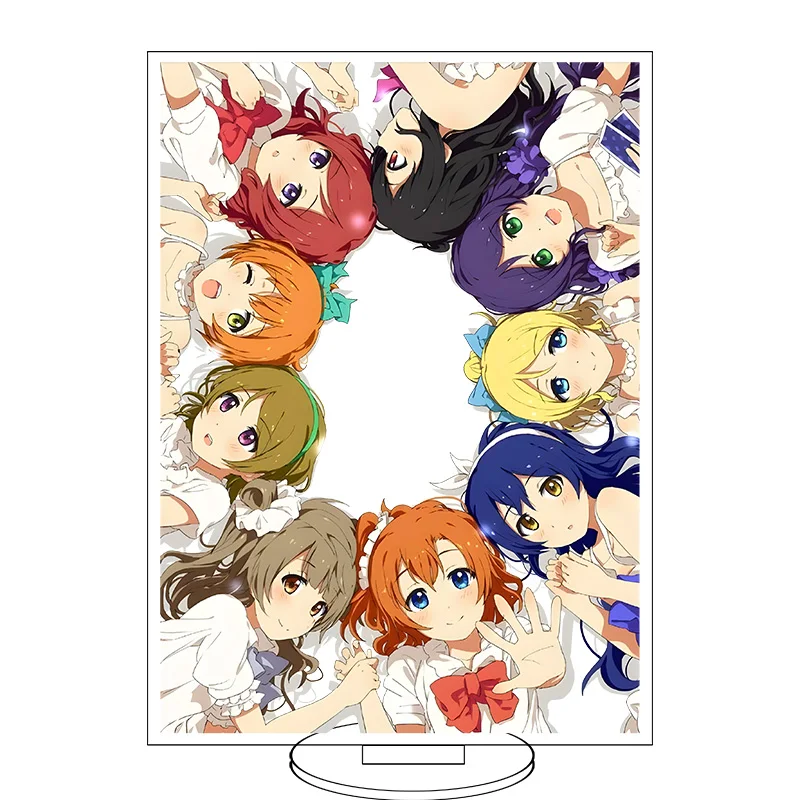 8pc Anime love live acrylic big stand card  big stand card Picture desktop decoration Send gifts to fans and friends 10CM