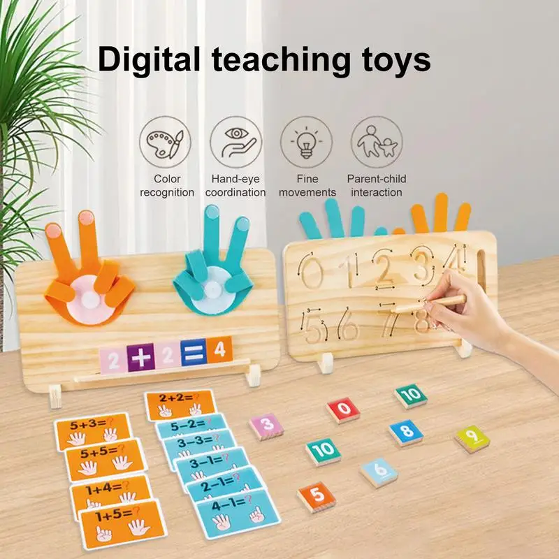 Educational Learning Number Toy For Toddler Educational Math Finger Counting Toy Homeschool Math Learning Supplies For