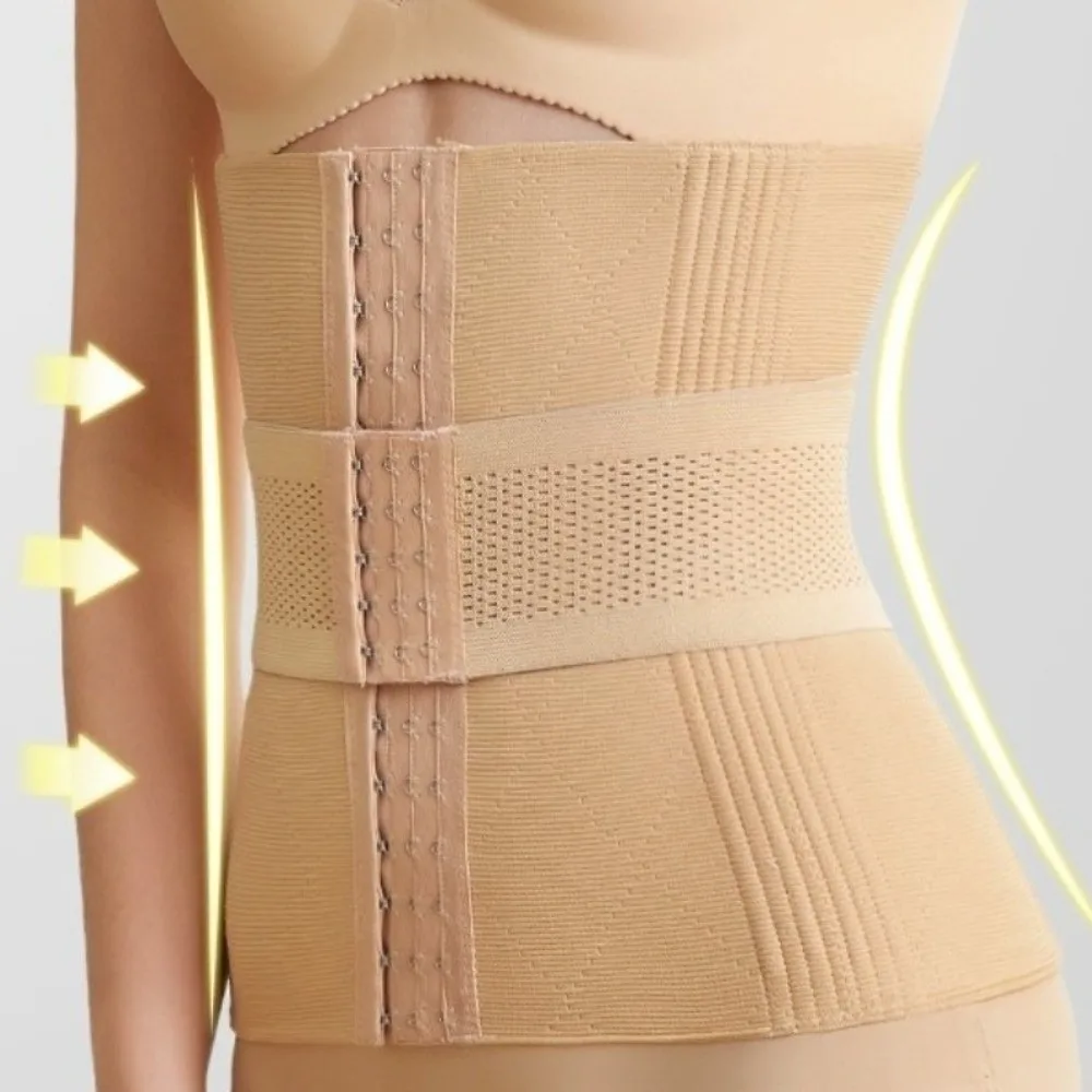 

Thin Postpartum Body Shaper Belt Tummy Control Belly Contracting Buckle Waist Trainer Breathable Adjustable Women Girdle Belt
