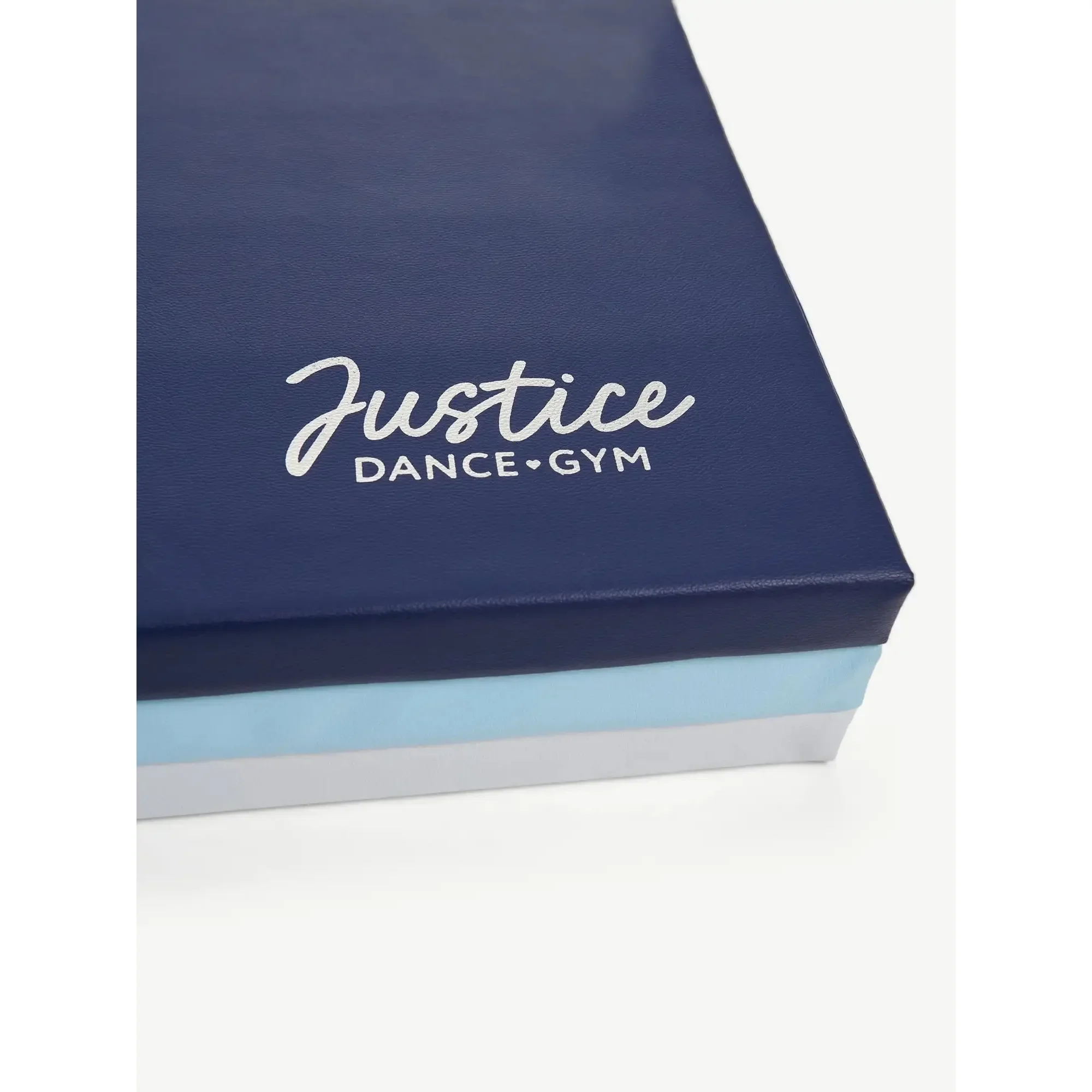 

Трехскладной гимнастический коврик 6 футов с ручками для переноски, разноцветный, синий, толщина 1,5 дюйма