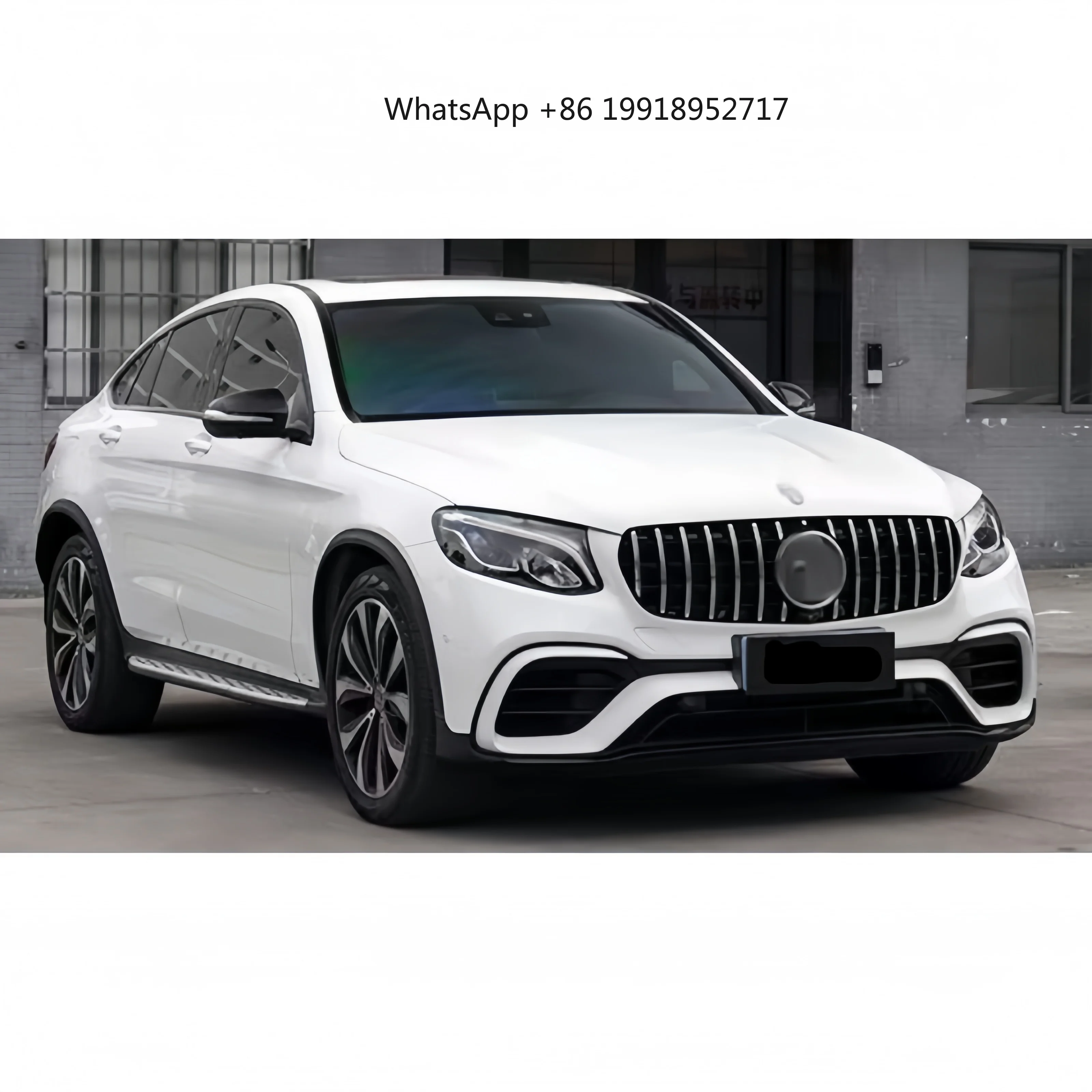 New Upgrade Facelift Front Rear Diffuser PP Exhaust GLC63 AMG Style Body Kit For GLC X253 C253 2015-2019 JJ803