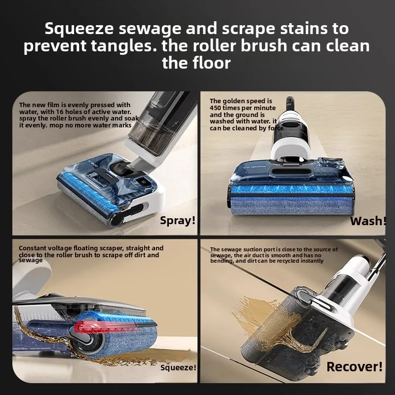 TINECO Smart Floor Cleaner V7 Lie Flat Anti Hair Tangling Home Use