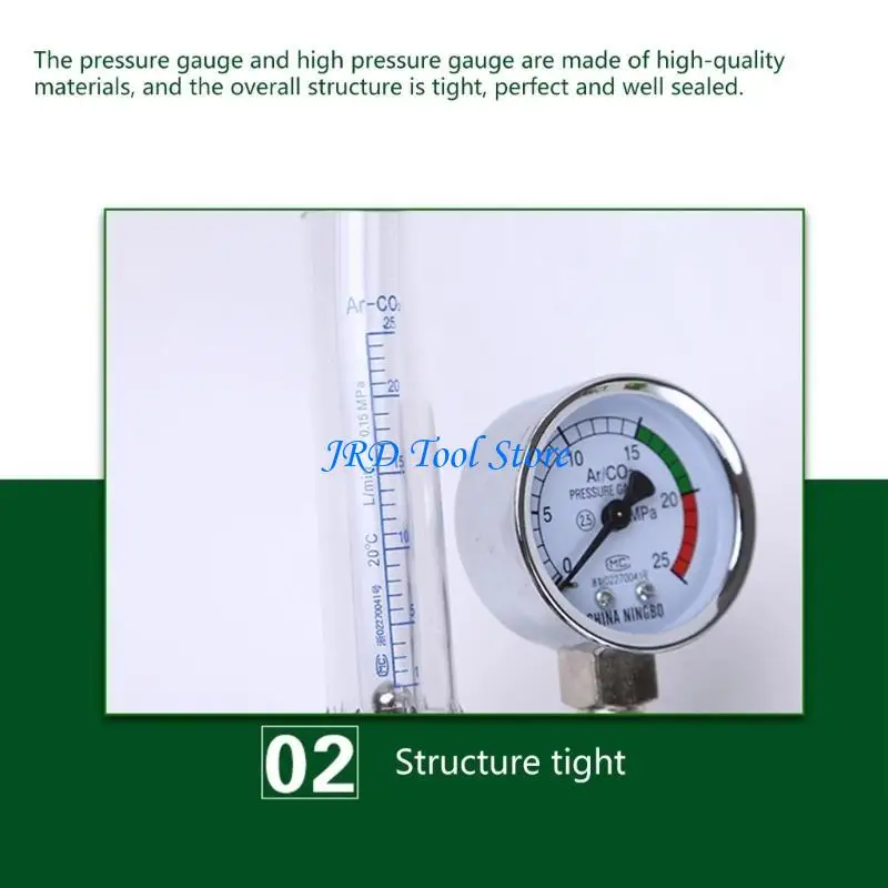 A2UD Upgrade Argon CO2 Meter Regulator Mig Tig Meter Pressure Gauge 0-25MPa