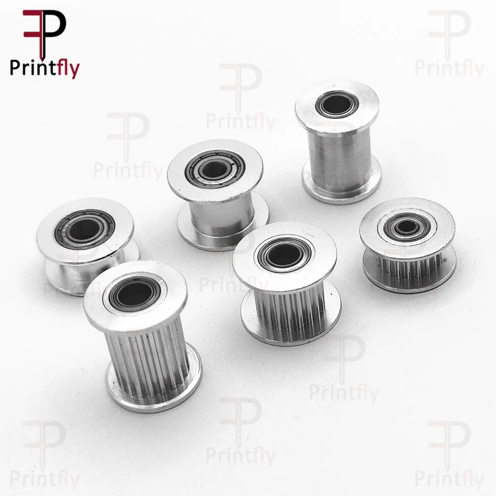 Printfly 2GT Idler Pulley 20 Teeth Bore 3 4 5 6 8 mm width Bearing Timing belt For 6 10 15mm 3D Printer Accessories Tensioning