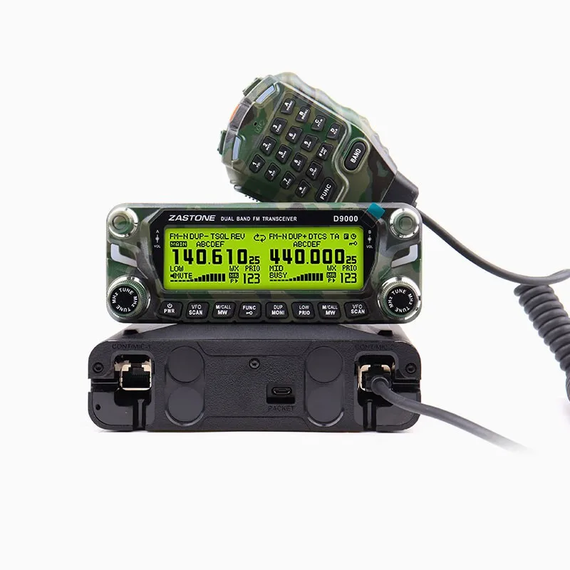 D9000 veículo walkie talkie uv dualband 50w alta potência multifuncional rádio dupla potência amplificador de potência transmissão