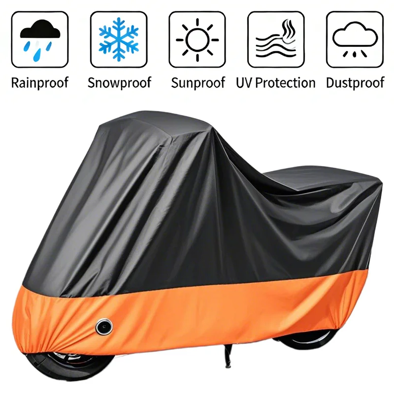 

Motorcycle Thick 190T Waterproof Universal Outdoor Uv Electric Bike Protective Motorbike Dust Rain Sunshade Cover for All Season