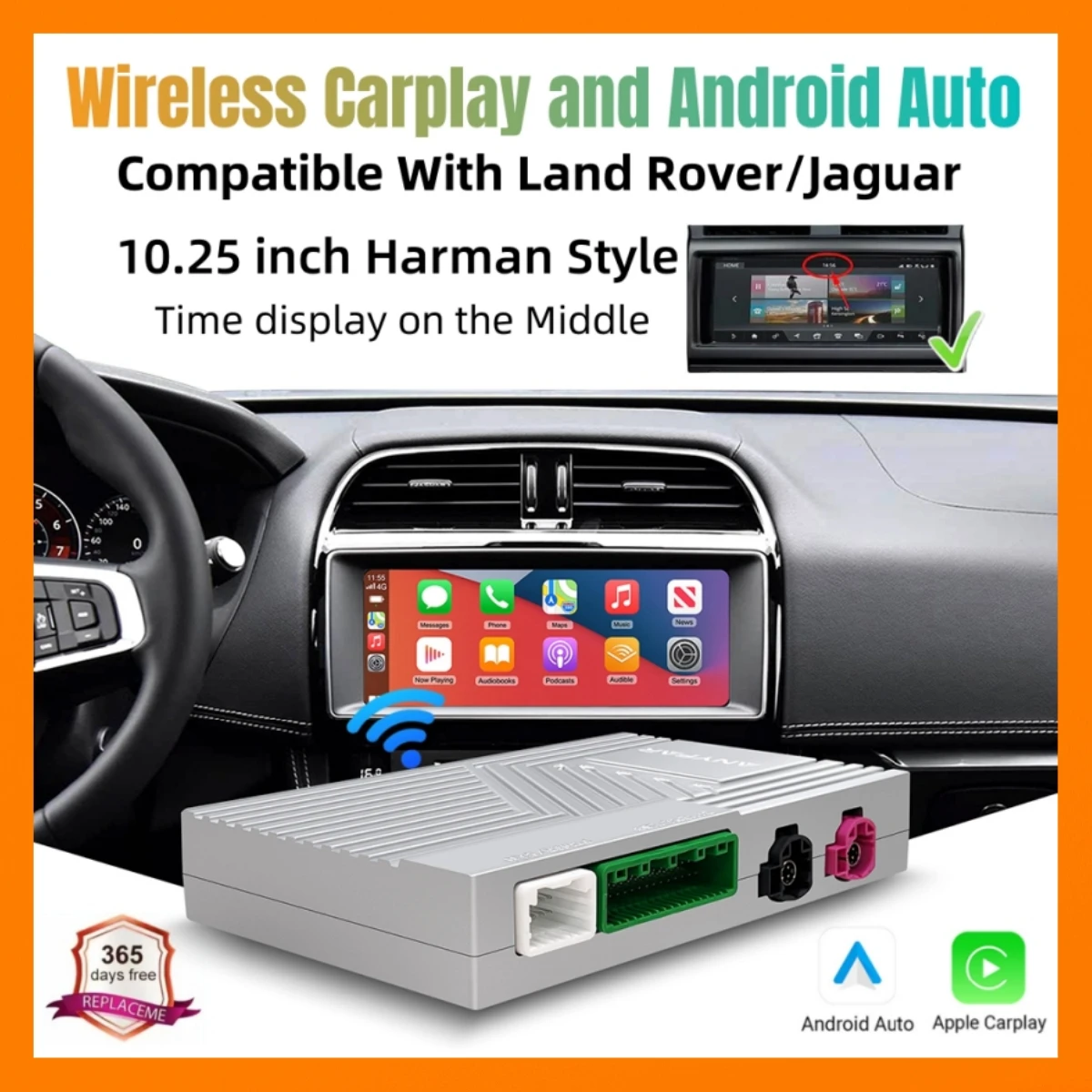 Wireless Carplay For Land Rover/Jaguar/Range Rover/Evoque/Discovery Harman 2016-2018 Android Auto Multimedia Navigation Car Play