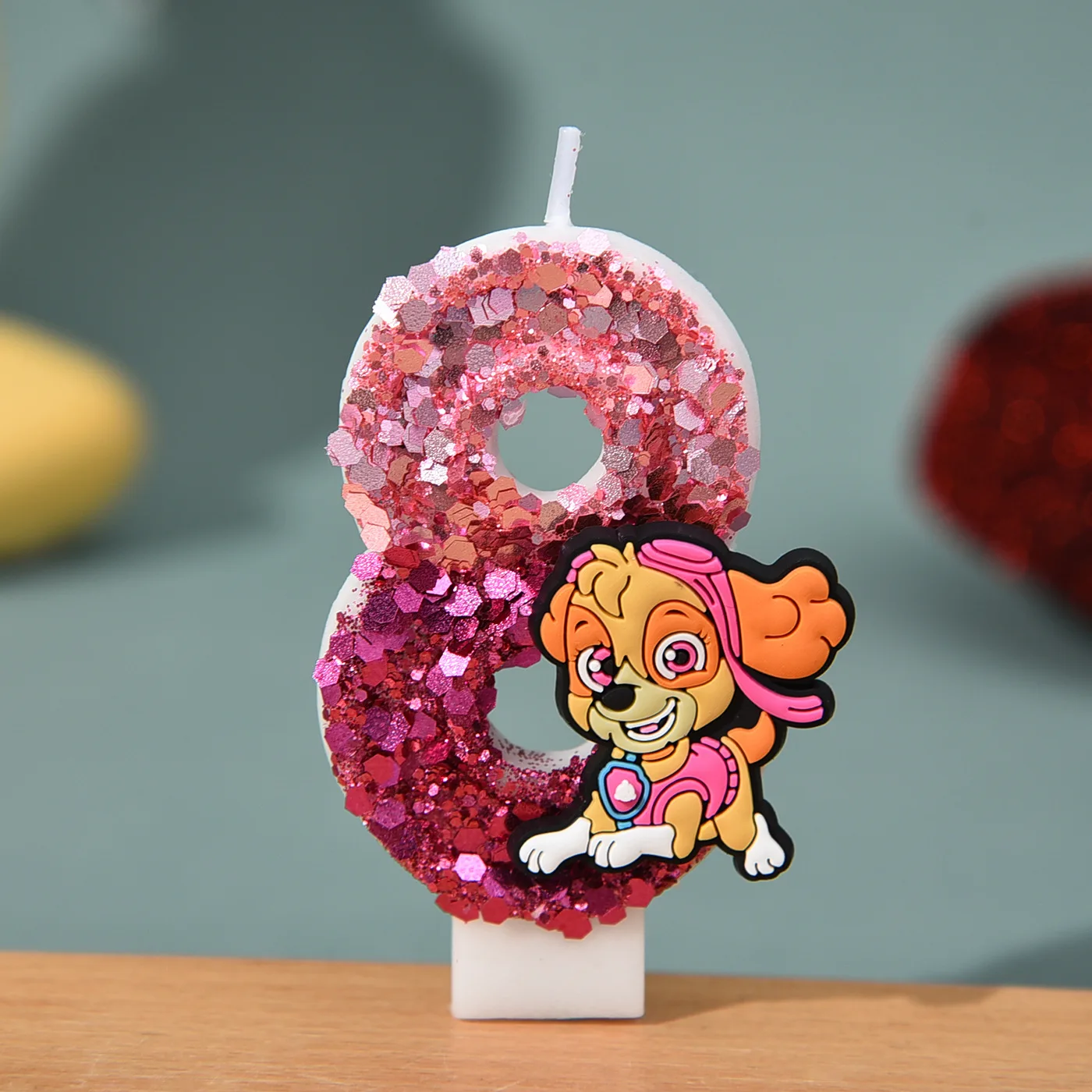 0-9 Niedliche Cartoon Paw Patrol Chase Kerzen Kindergeburtstag Tortendekoration Zubehör Anime-Figur Hunde-Party Accessoires