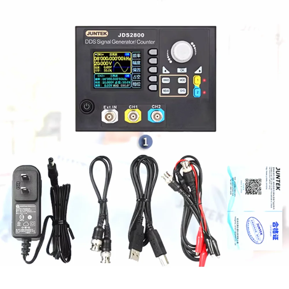 

JDS2800 Fully CNC Dual Channel DDS Function Arbitrary Wave Signal Source Generator
