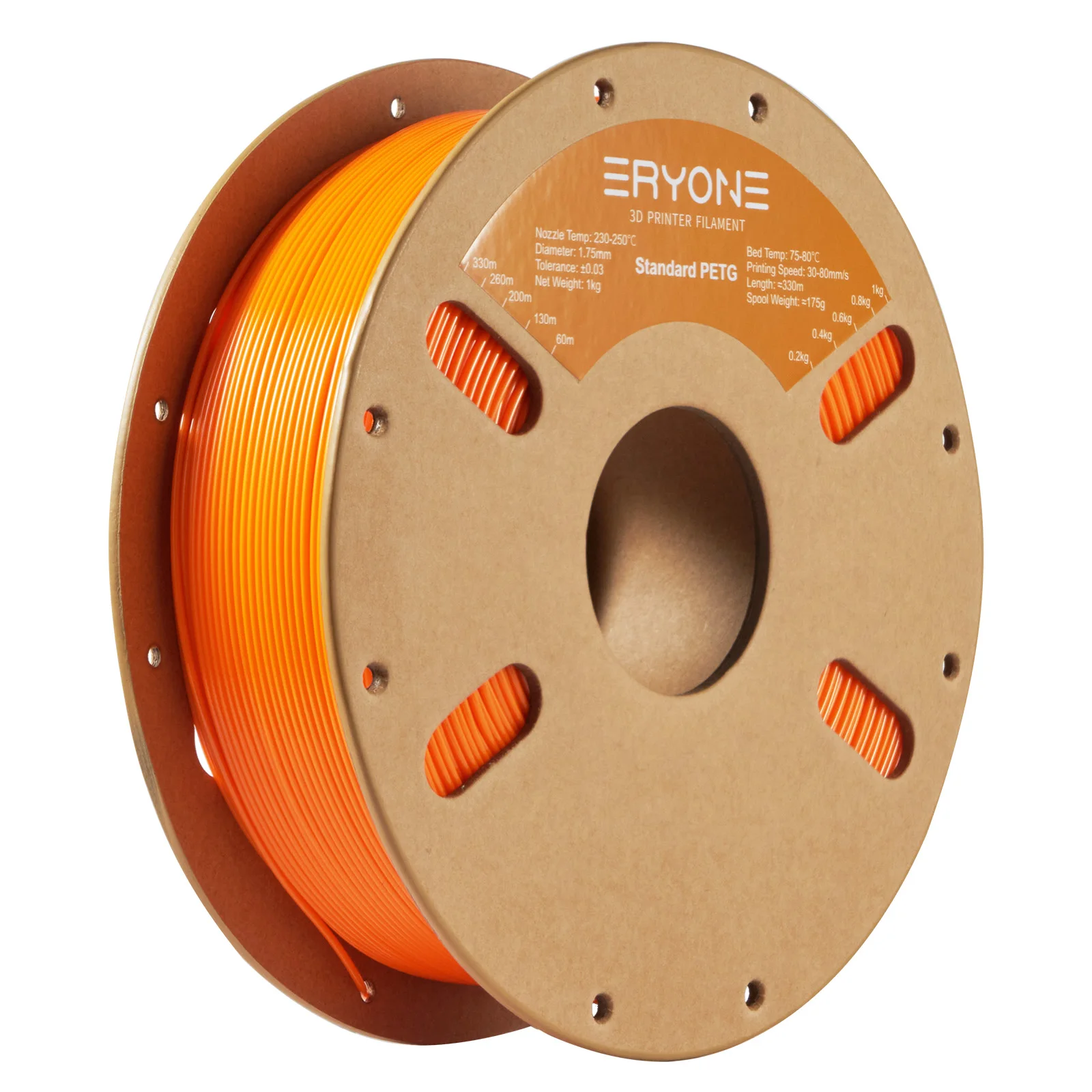 ERYONE 10KG Standard PETG Filament 1,75mm für 3D-Druck, Mehrfarbig Erhältlich, PETG-Filament, 3D-Filament Großhandel, 1KG/Spule – Detail 23