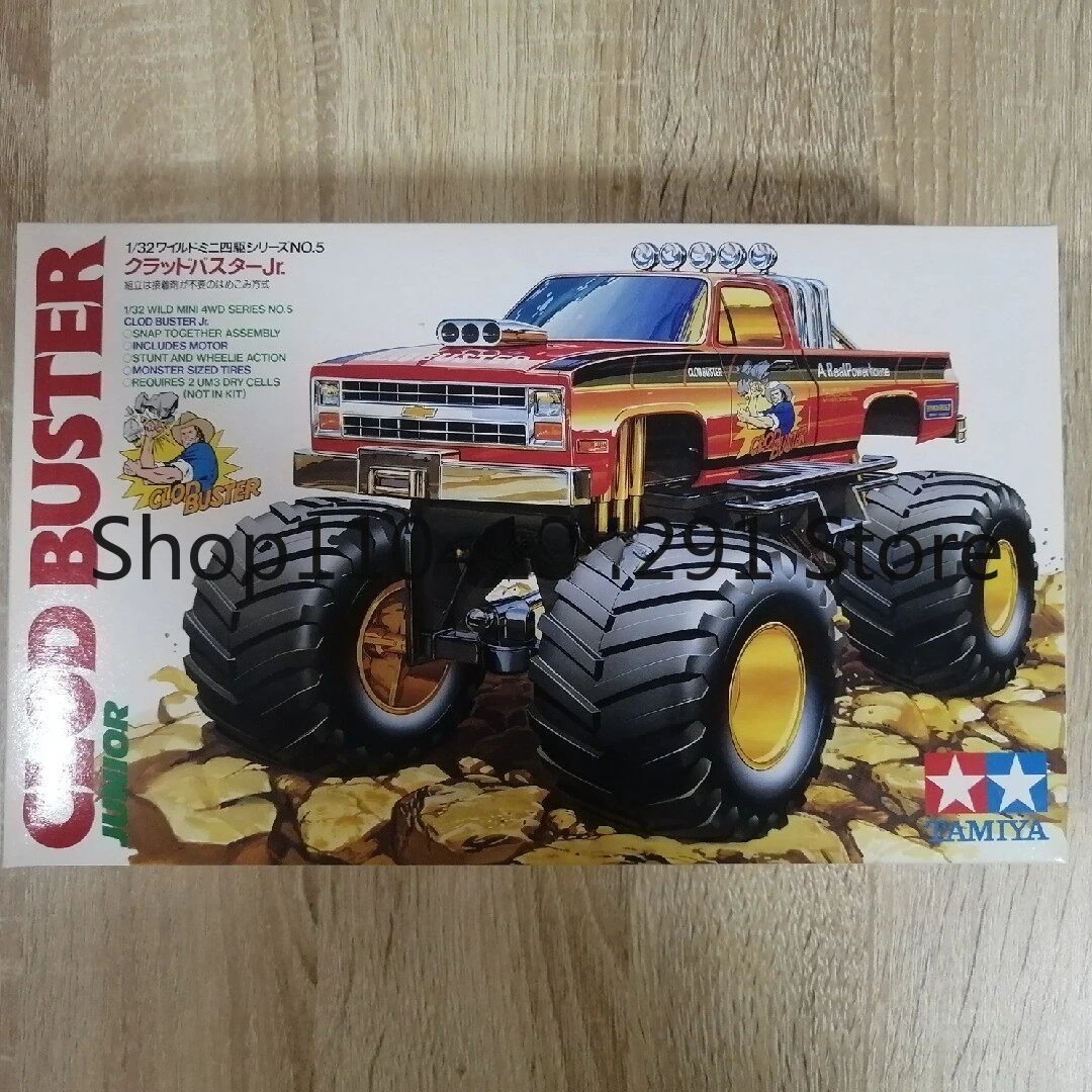 

Original Tamiya Big Foot 17005 Japanese-made Little Deer 628 CLOD BUSTER Green Tin Oil Toy Model Collectible