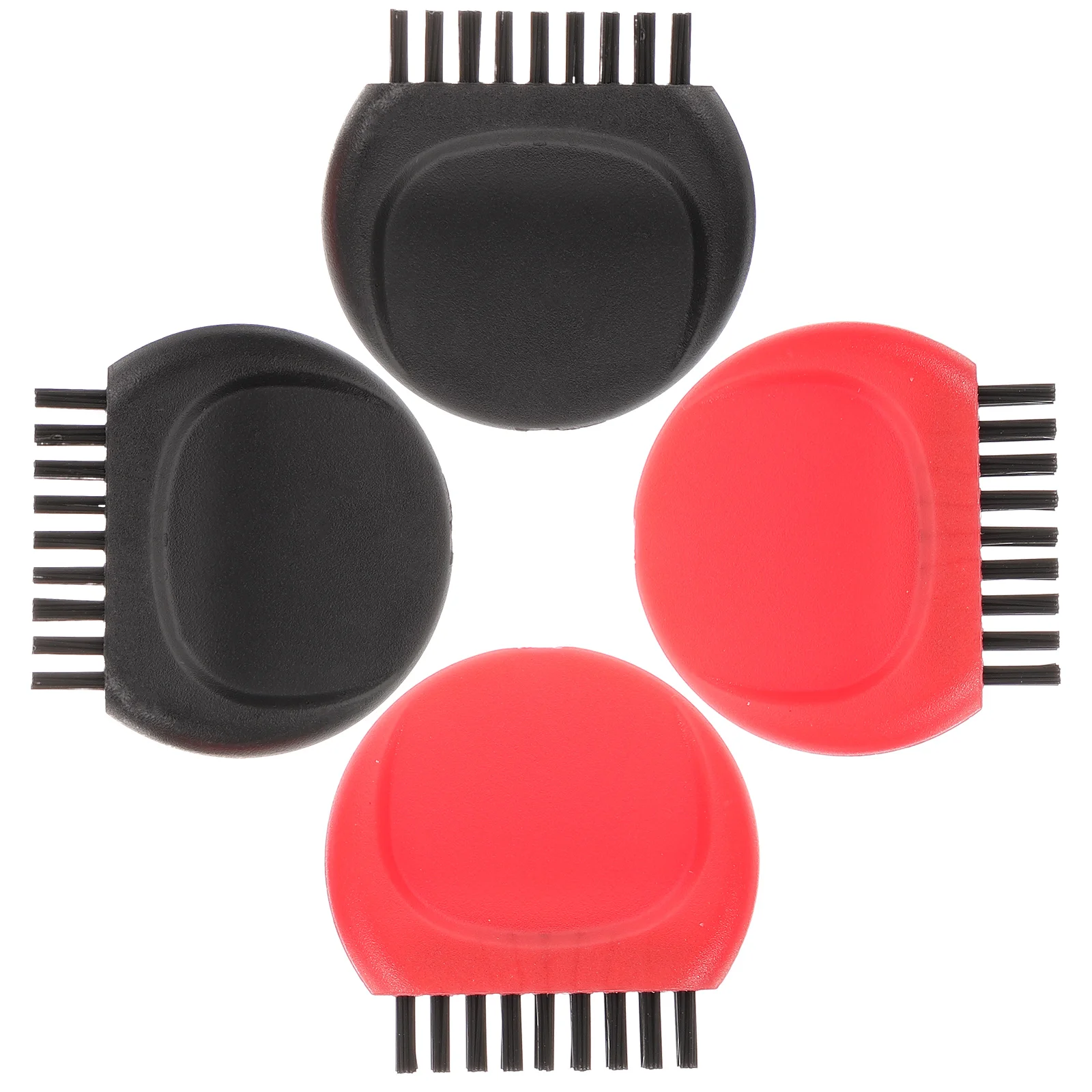 

4pcs Cleaning Brush Red Black Golf Club Polish Portable Golfs Club Groove Cleaner Lightweight Storage Supplies