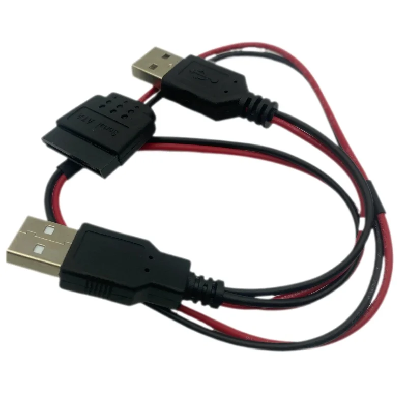 SATA to USB Cables Adapter 40cm USB 5V Male To 15Pin SATA Female Port Power Cable Adapter For 2.5inch SATA HDD SSD Power Cables