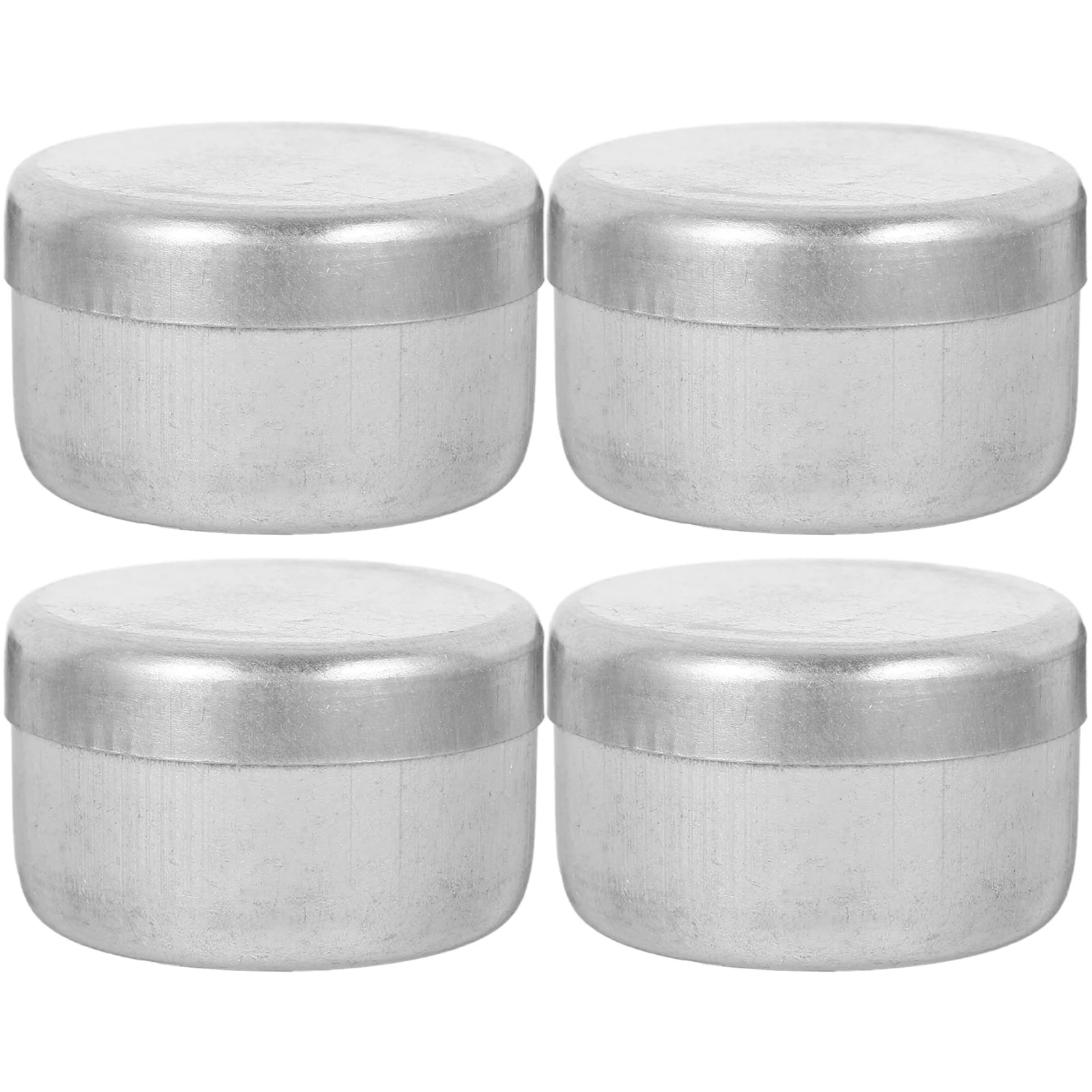 4 Pcs Soil Sampling Box Storage Containers Sample Weighing Holders Aluminum Empty Jar