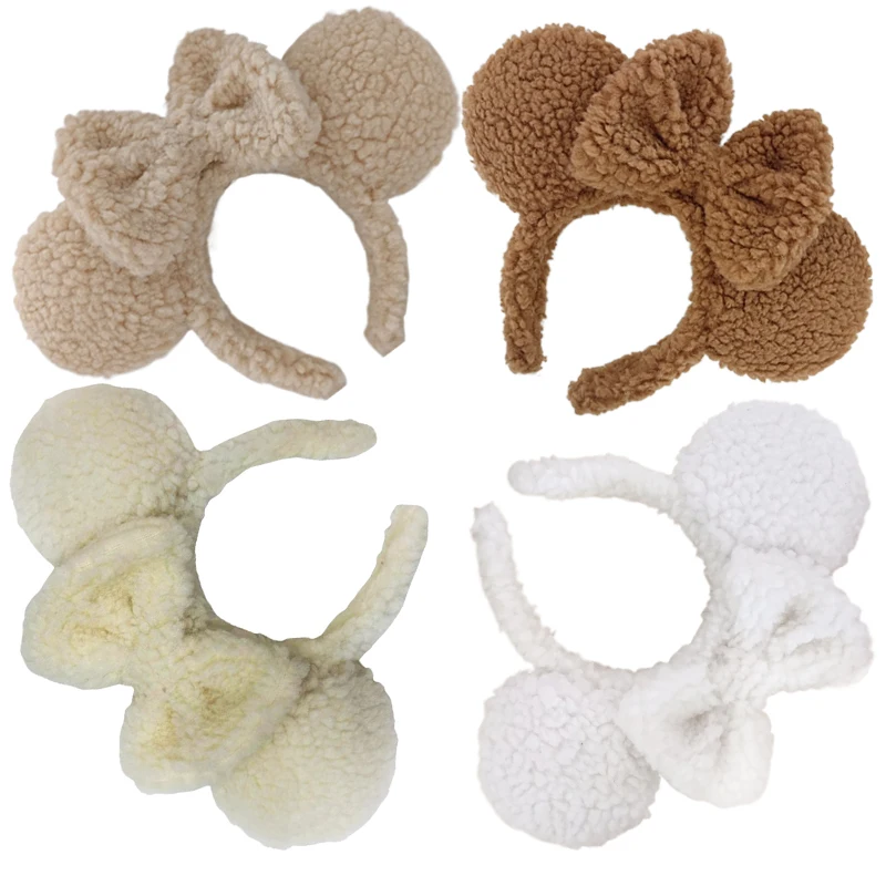 Plush Mickey Mouse Ears Hair Hoop Hairband Headband Hair Accessories Women Girl Baby Toys COSTUME Headband Cosplay Gift