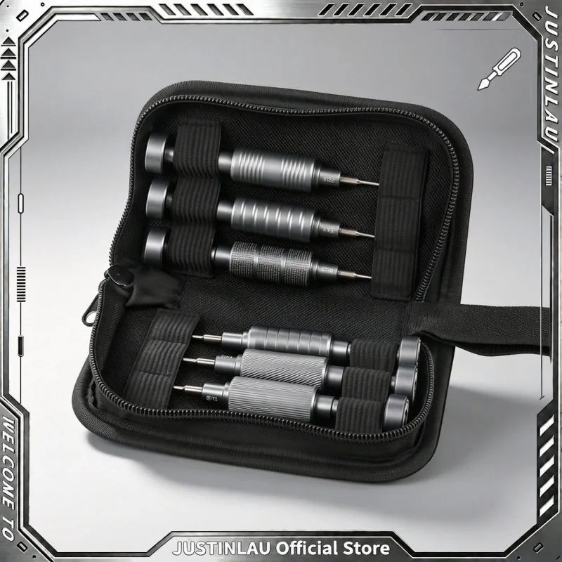 JUSTINLAU 6Pcs Disassembly Screwdriver Set with Middle Ring Screwdriver for Mobile Phone Laptop Electronic Repair Hand Tools