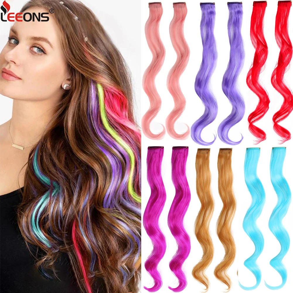 

Наращивание волос для вечеринок, объемная волна, шиньон с эффектом омбре, пряди из синтетического волокна, заколки для волос, радужные блики, шиньоны, 12 шт./лот