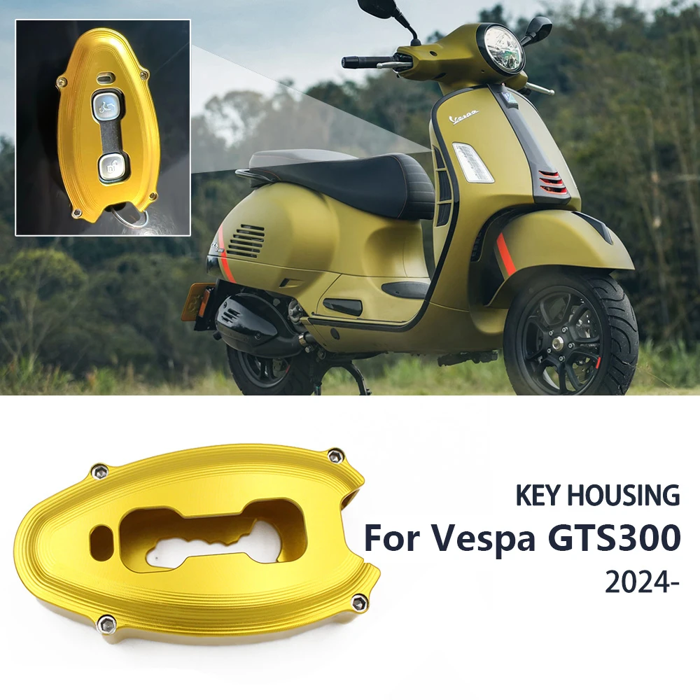 

For Piaggio Vespa GTS300 GT S300 GTS 300 Moto Key Cover Head Bag Cap decoration key