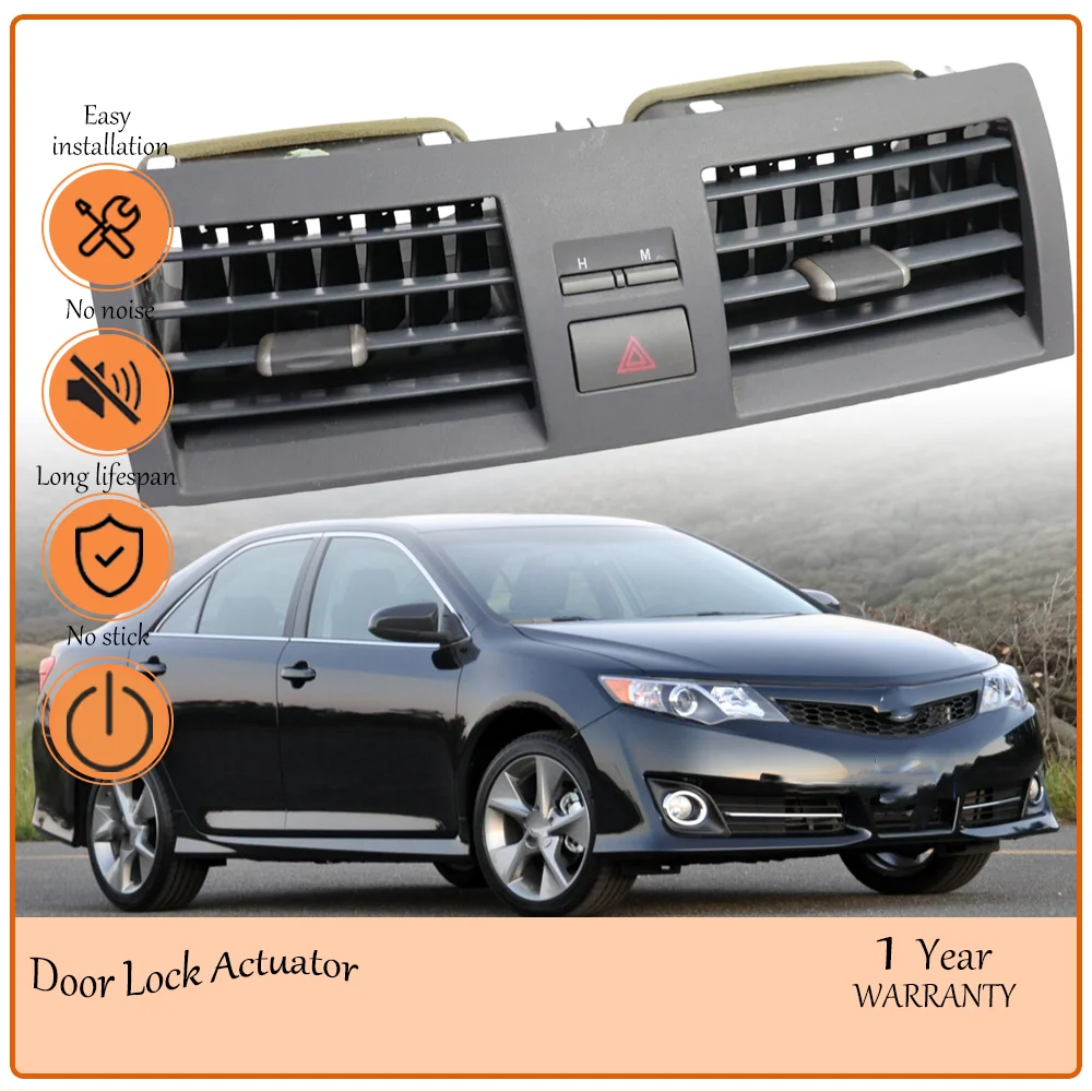 

Премиальный двойной центральный воздуховод кондиционера для Toyota Camry 2007-2013 (версия для США) с переключателем аварийной сигнализации и часами, OEM 55660-06030