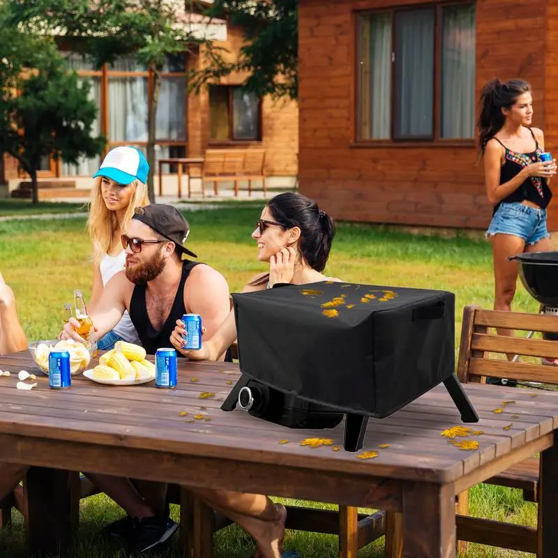Portable Pizza Oven Cover Waterproof Pizza Oven Grill Cover Adjustable Dust Cover Dust-Proof Appliance Protector Reusable Pizza