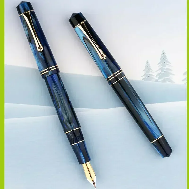 Majohn M800 Acrylic Luxury Fountain Pen BOCK F nibs writing Ink Pen High-end gift pen for business Office Writing Supplies