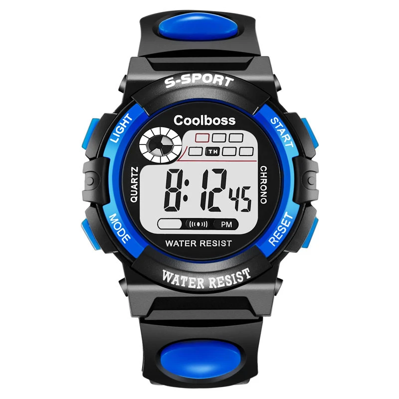 Montre électronique pour garçons filles enfants cadran lumineux militaire Sport montres pour enfants étanche multi-fonction montre numérique