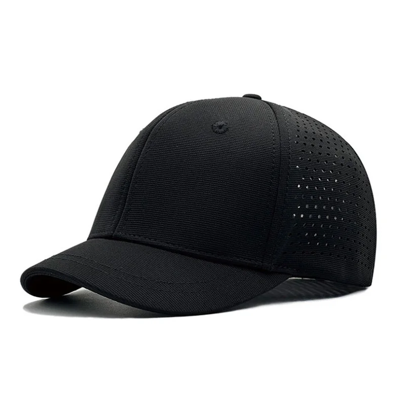 KCZAKA 5cm Czapki z krótkim rondem dla mężczyzn Casual Back Closed Fitted Caps Hard Top Blank Short Bill Baseball Cap Sports Umpire Hats