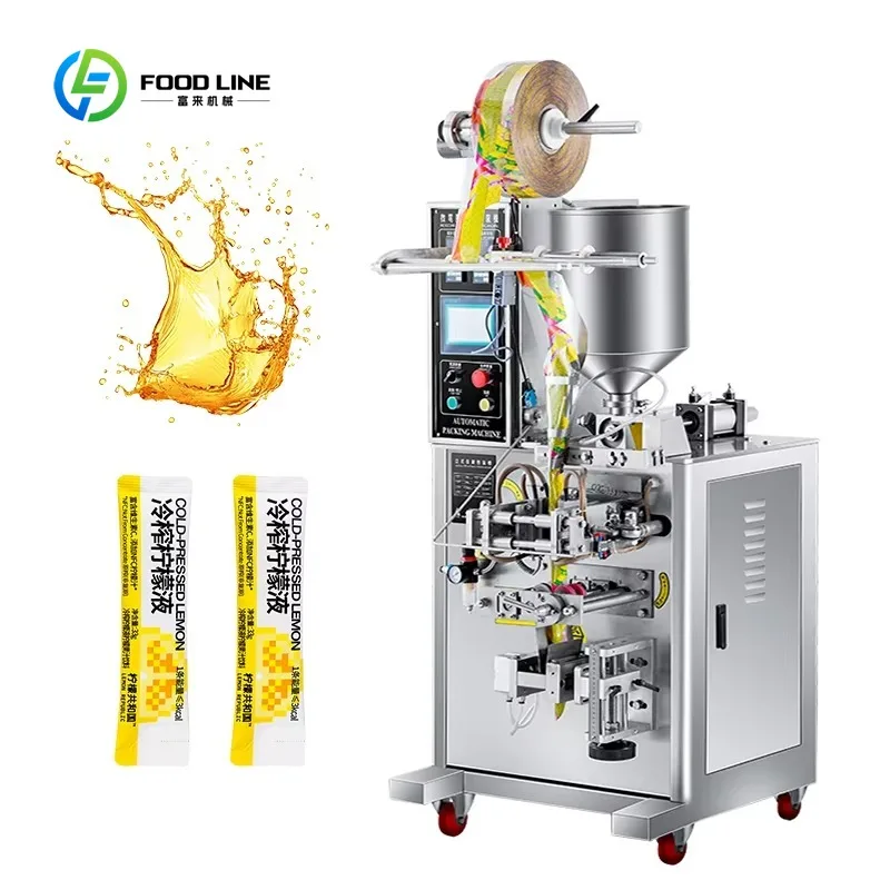 High Speed Liquid Sachet Packaging Machine For Honey Yogurt Cooking Oil Milk Tomato Sauce Packing