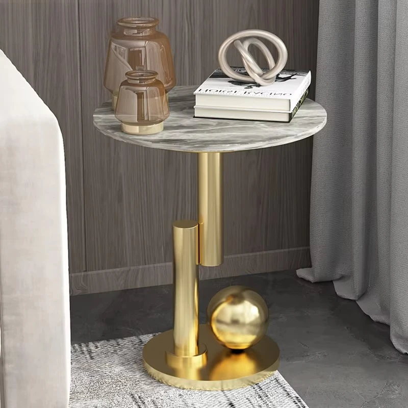 

Living room furniture simple style side table stainless steel metal side table