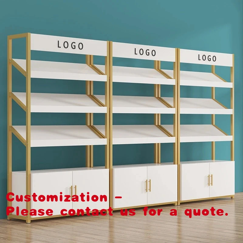 

custom.Customized Single-Sided Light Duty Portable Boltless Metallic RS Metal Shelf Gondola Powder Coated Scaffold Supermarket S
