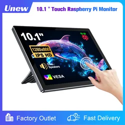 10.1 inch Touch Monitor Raspberry Pi 3 4 1280x800 Touchscreen 60Hz Support for Mobile Phone Laptop Xbox Switch PS4/5 Computer