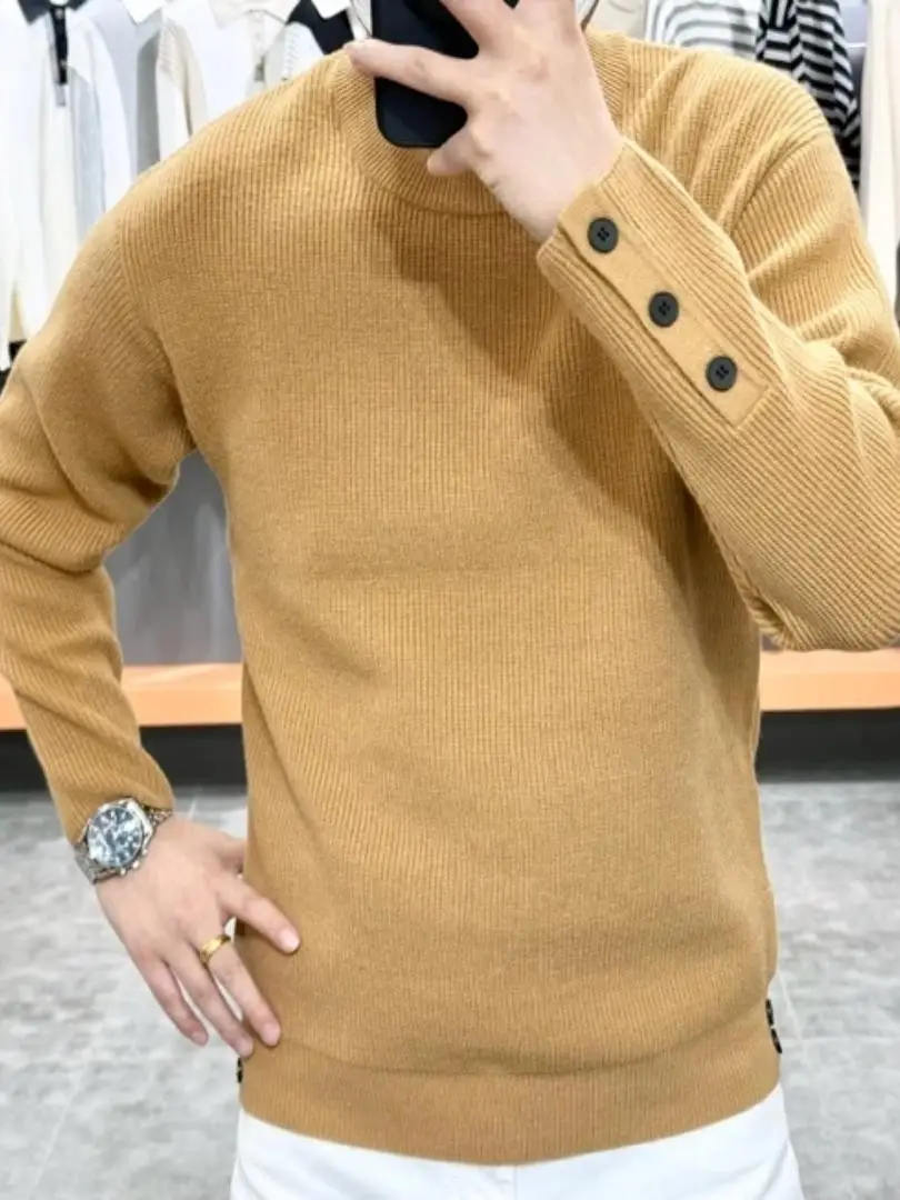 

High Quali Faionable Knitted Sweater Premium Lightweight Versatile Ele Autumn Winter New Arrival Men's Faion
