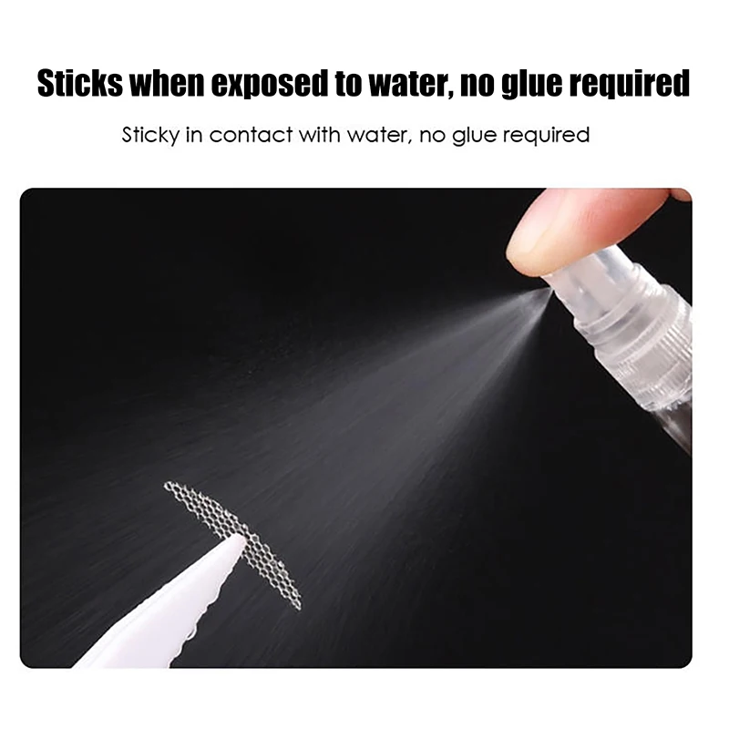 Bande autocollante Invisible pour Lifting des yeux, 10 feuilles, Double paupière, patchs pour paupières, outil de beauté, Spray d'eau, adhésif instantané