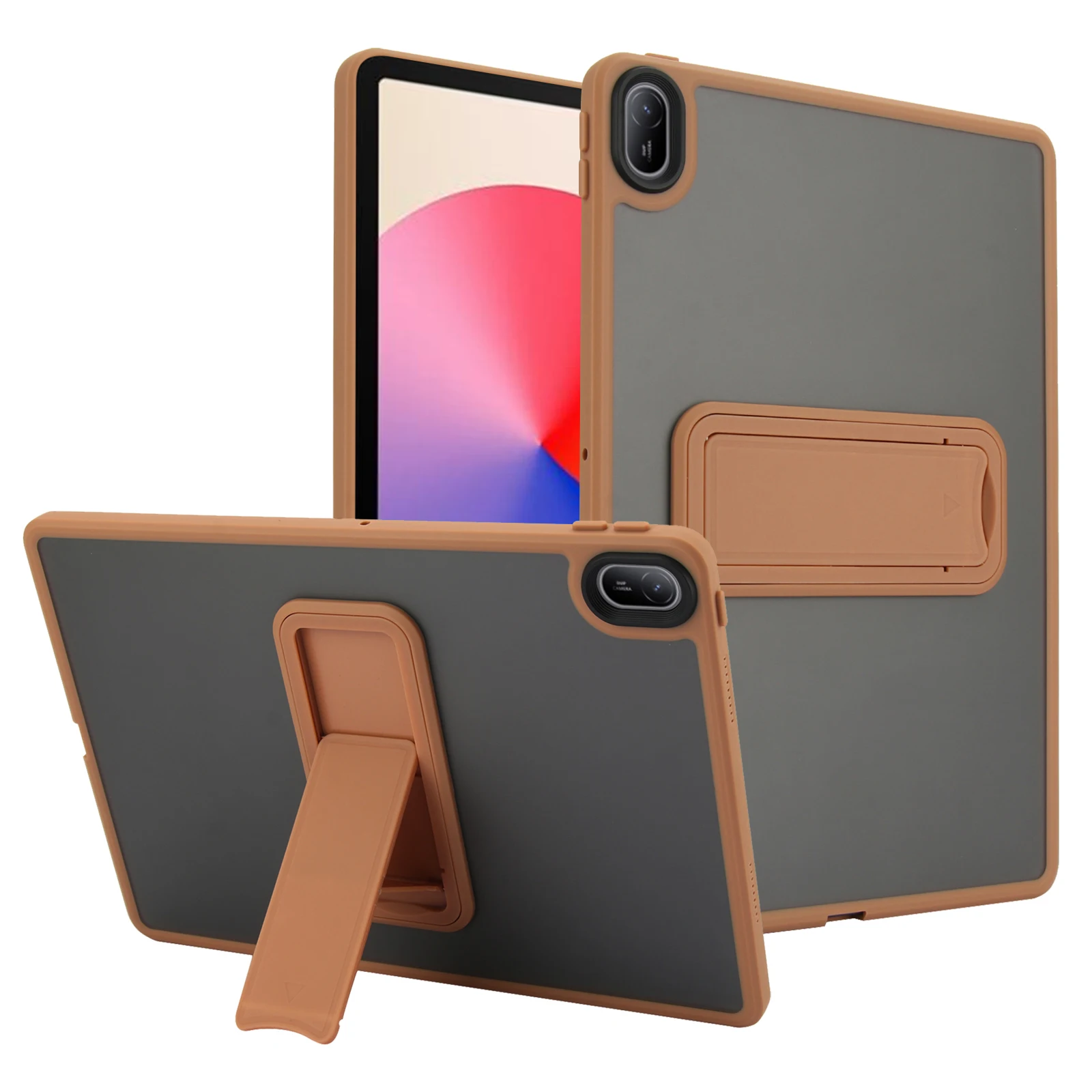 Casing Stand untuk Huawei Matepad 11.5 11.5s SE 11 inci 2024 2025, Casing Tablet Matte dengan Penyangga, Penutup Keras Transparan
