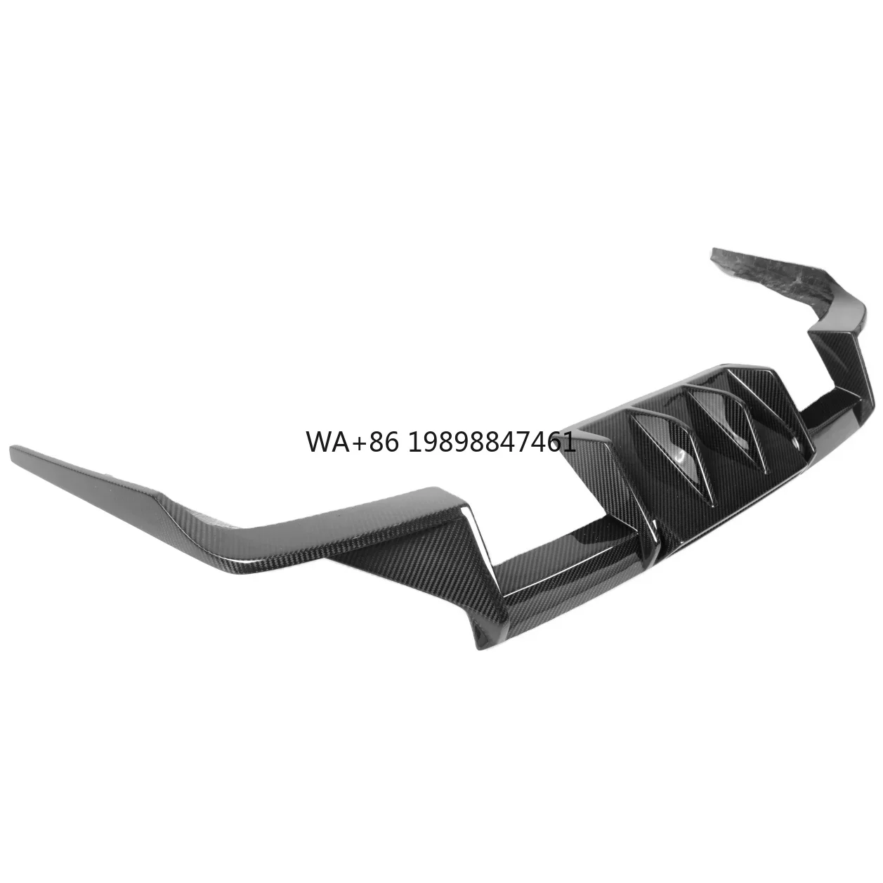 

New Real Dry Carbon Fiber Rear Diffuser Lip Spoiler for BMW M2 G87 2023+ R44 Style Car Bumper Guard