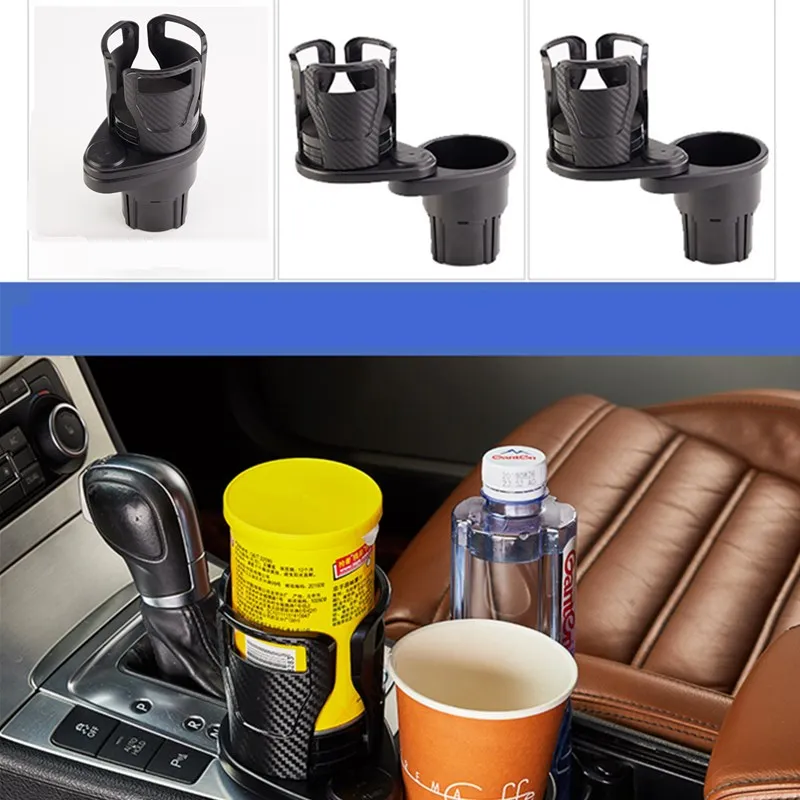 Multifunctional Adjustable Car Cup Holder Expander Adapter Base Tray For Audi Q3 Q5 Q7 4L R8 TT 8J A1 A3 A4 B5 B6 B7 B8 B9 A5 A6