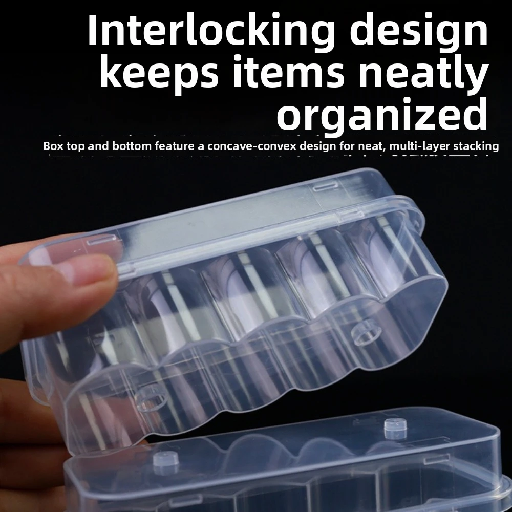 3/5/7/10 ML Insulin Vial Storage Case Transparent 10-Slot Clear Vial Box Plastic Dust-proof Pill Vial Cooling Case Freezer Box