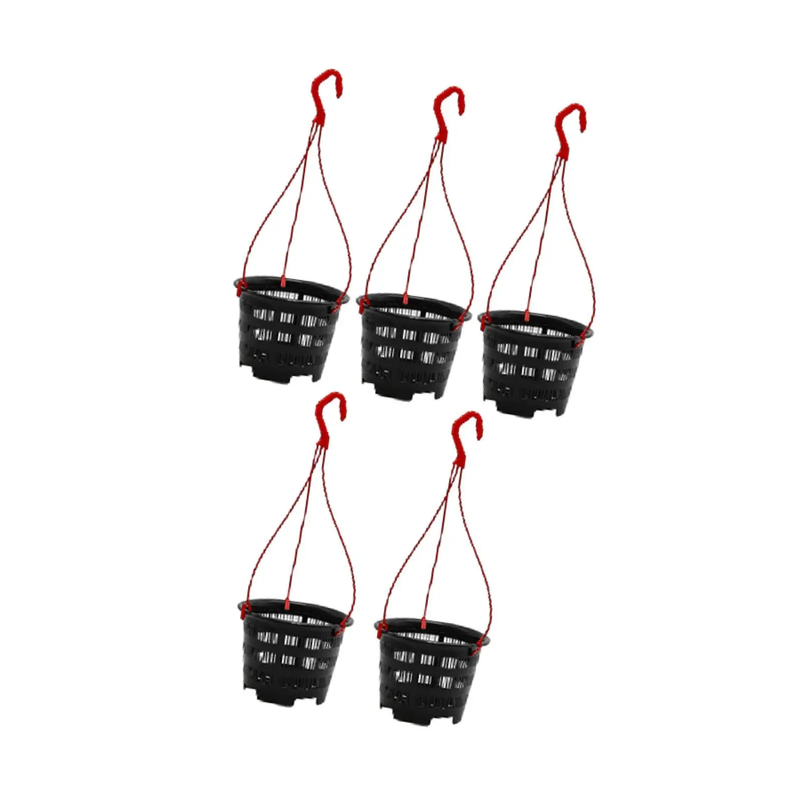 5 Pieces Orchid Hanging Planters Breathable, Practical, Hanging Plant Pots, Planter Container for Garden, Indoor Outdoor, Home
