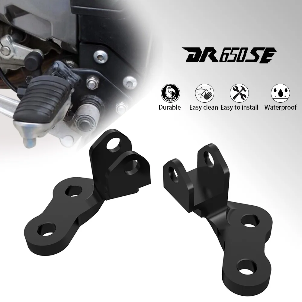 

DR650 DR 650 1996- 2025 2024 23 Motorcycle Accessories DR650S DR650SE For Suzuki Footpeg Lowering Mounts Foot Peg Lowering Kits
