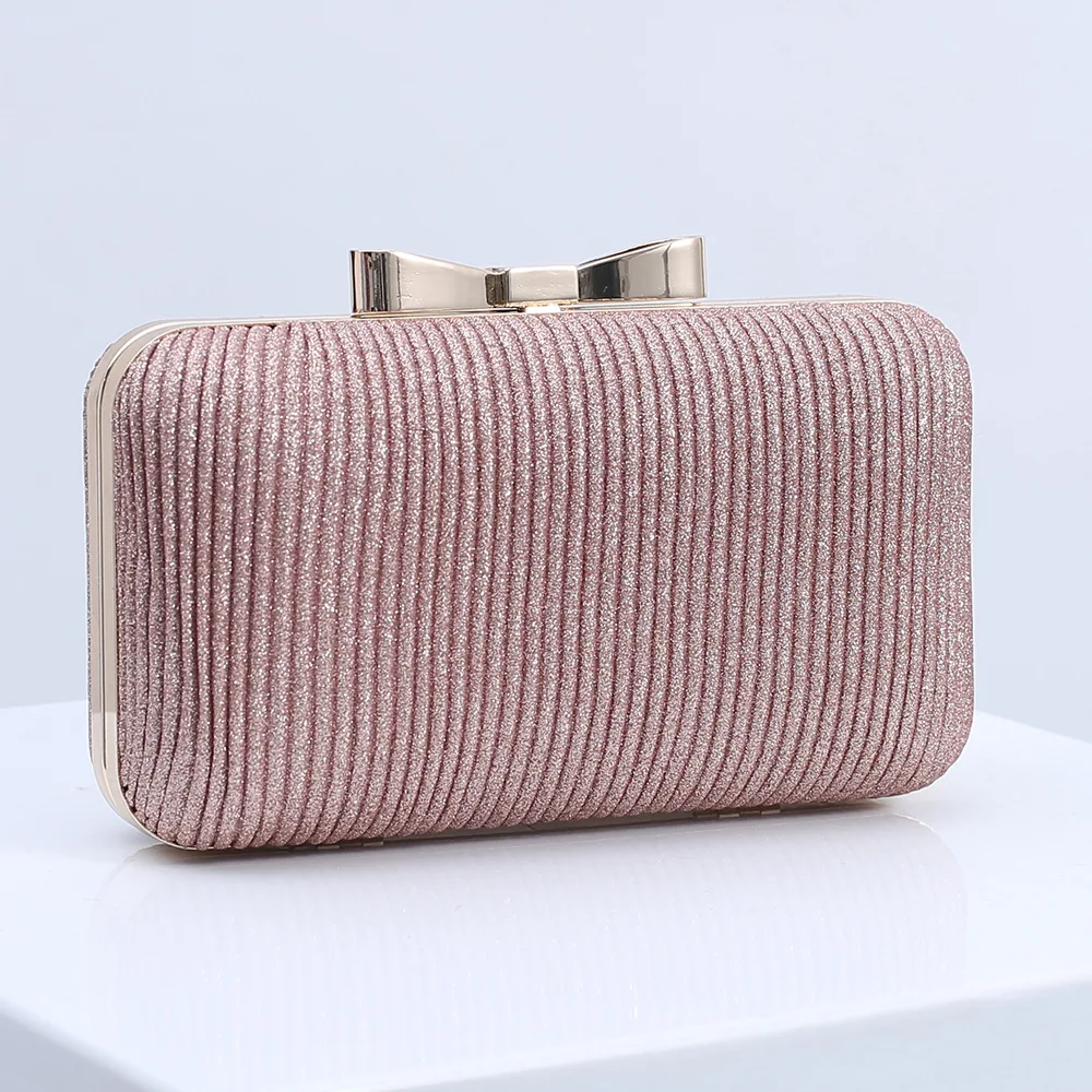 Evening Clutch Bags Folds Sequined Banquet Clutches Purse Shoulder Bags with Chain Handbags Female Shining Wedding Party Bags