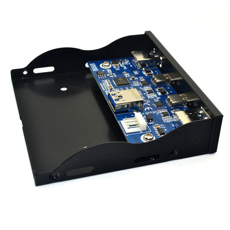 Hub USB Hub USB C Pannello frontale unità floppy da 3,5 pollici 2 porte USB 3.0 + 2 porte USB 3.1 Tipo C Connettore a 20 pin per computer desktop