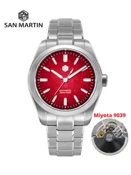 San Martin 39mm nowy oryginalny Design zegarek Gada w stylu chińskim Miyota 9039 mężczyźni ubierają automatyczny mechaniczny wodoodporny 100m SN0144
