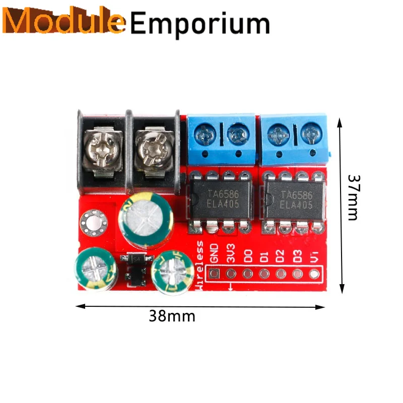 Picture 7: 5A Dual Channel DC Motor Drive Forward Reverse PWM Remote Control Voltage Speed Relay Module ZK-5AD